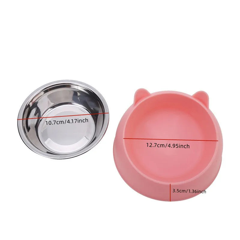 Stainless Steel Feeding Bowl for Puppies & Kittens – Safe, Durable & Easy to Clean