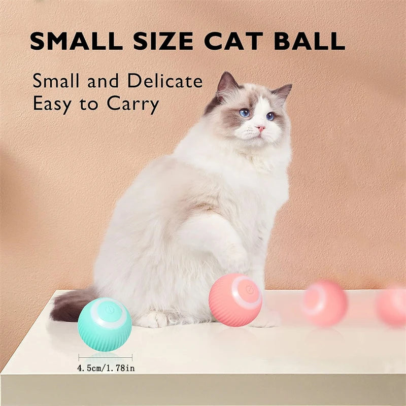 Auto-Bounce & Rolling Pet Ball – Motion-Sensing Toy for Dogs & Cats