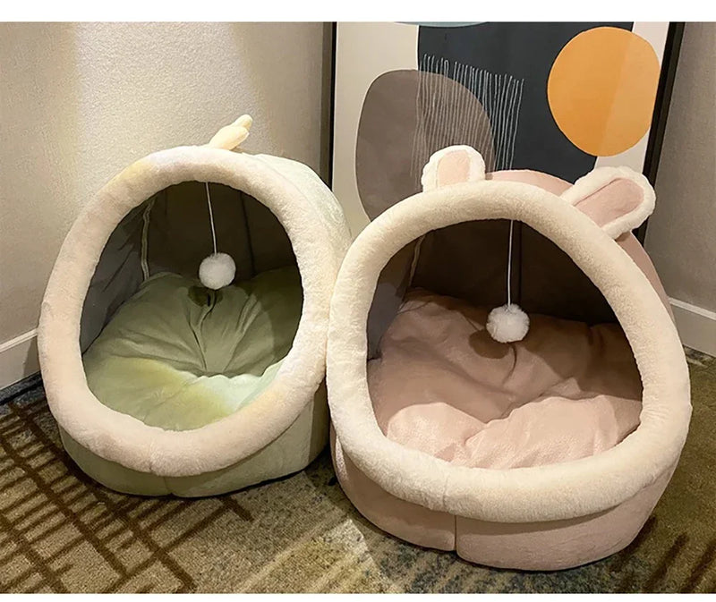 Cozy Cat Nest House – Enclosed Hideaway Bed for Comfort & Warmth