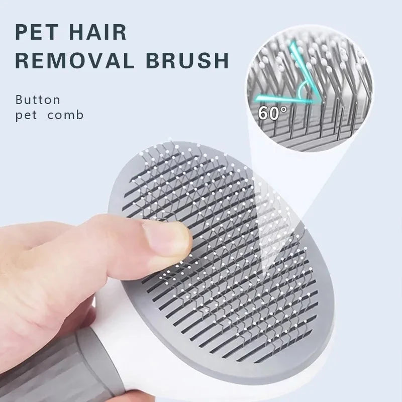 2-in-1 Grooming Brush for Dogs & Cats – Deshedding & Massage Tool