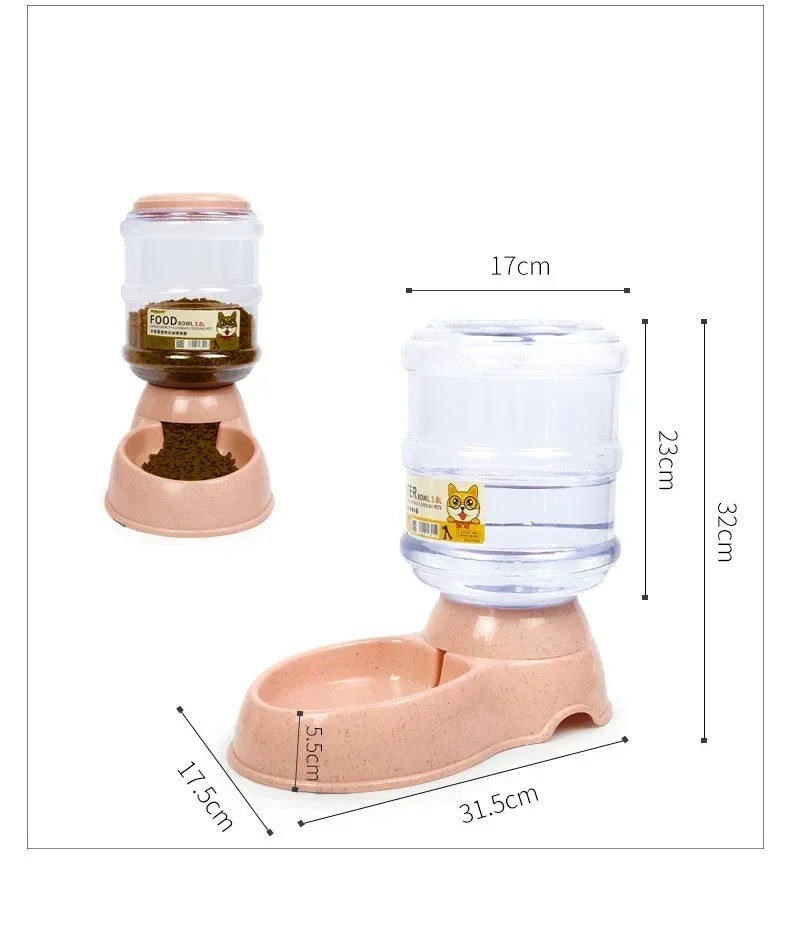 3.8L Automatic Pet Water &amp; Food Dispenser – Keep Your Pets Happy &amp; Hydrated All Day
