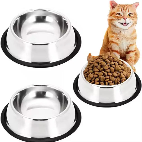 Large Capacity Stainless Steel Pet Bowl – Durable, Safe & Spill-Free