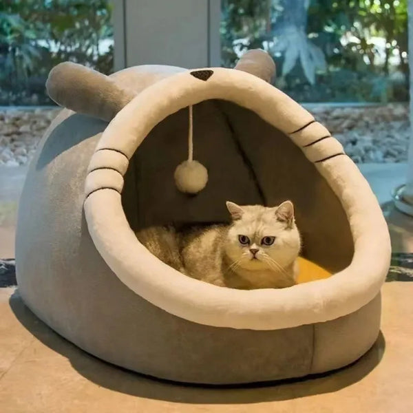 Cozy Cat Nest House – Enclosed Hideaway Bed for Comfort & Warmth