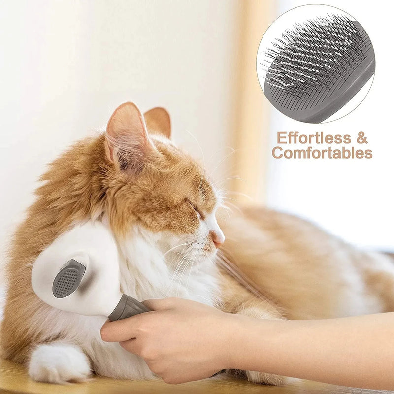 2-in-1 Grooming Brush for Dogs & Cats – Deshedding & Massage Tool