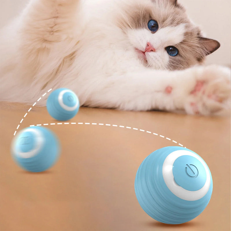 Auto-Bounce & Rolling Pet Ball – Motion-Sensing Toy for Dogs & Cats