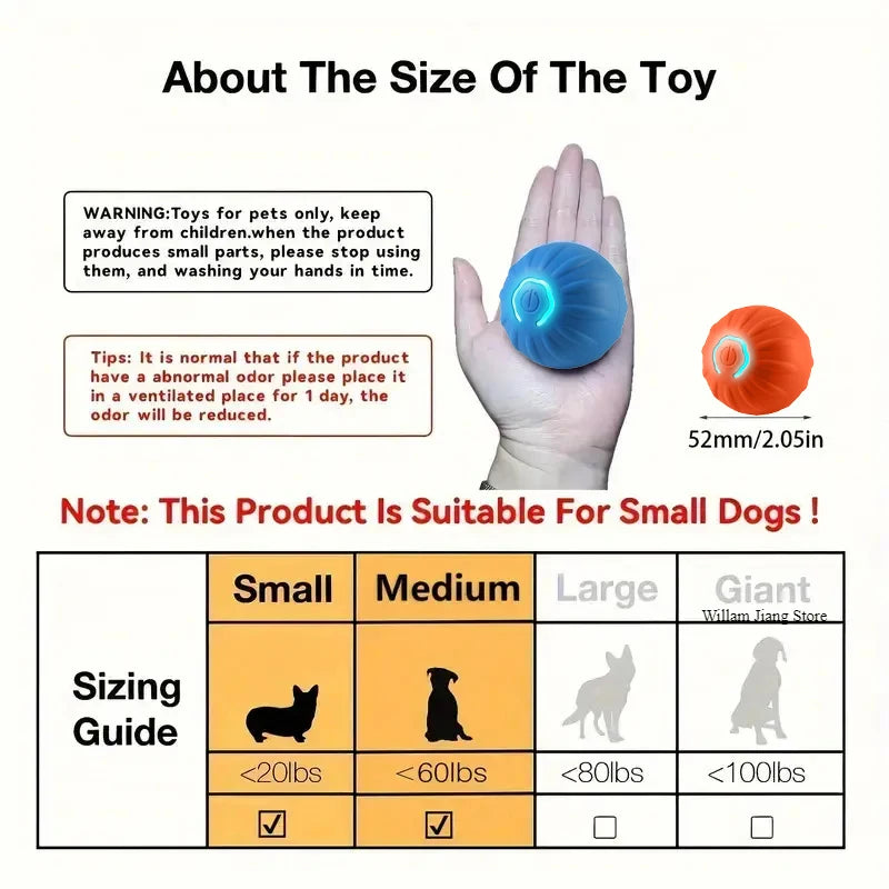 Smart Bouncing Ball for Dogs – Interactive, Brain-Boosting Play