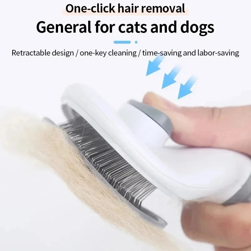 2-in-1 Grooming Brush for Dogs & Cats – Deshedding & Massage Tool
