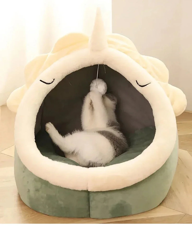 Cozy Cat Nest House – Enclosed Hideaway Bed for Comfort & Warmth