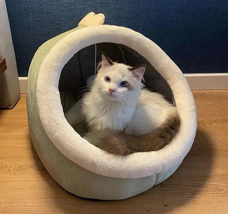 Cozy Cat Nest House – Enclosed Hideaway Bed for Comfort & Warmth