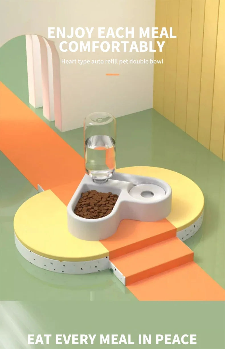 Double Dog & Cat Bowl – Feed Food and Water at the Same Time