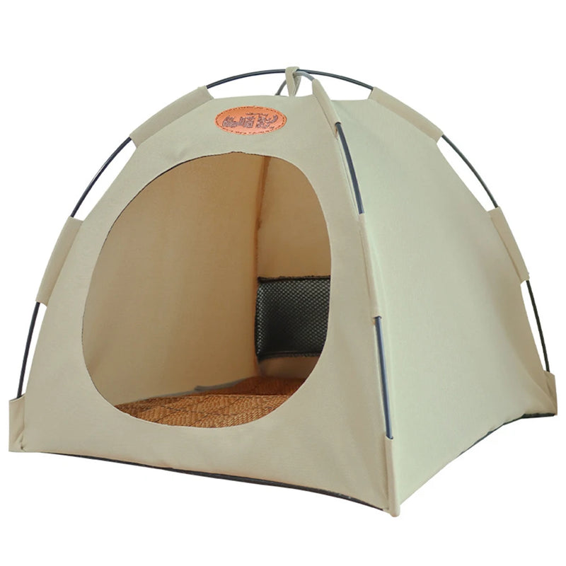 Foldable Pet Tent Bed – Cozy Indoor Hideaway for Dogs & Cats