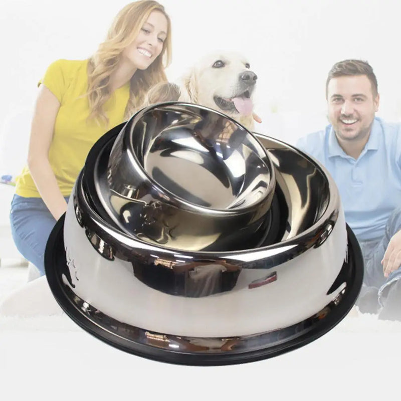 Large Capacity Stainless Steel Pet Bowl – Durable, Safe & Spill-Free