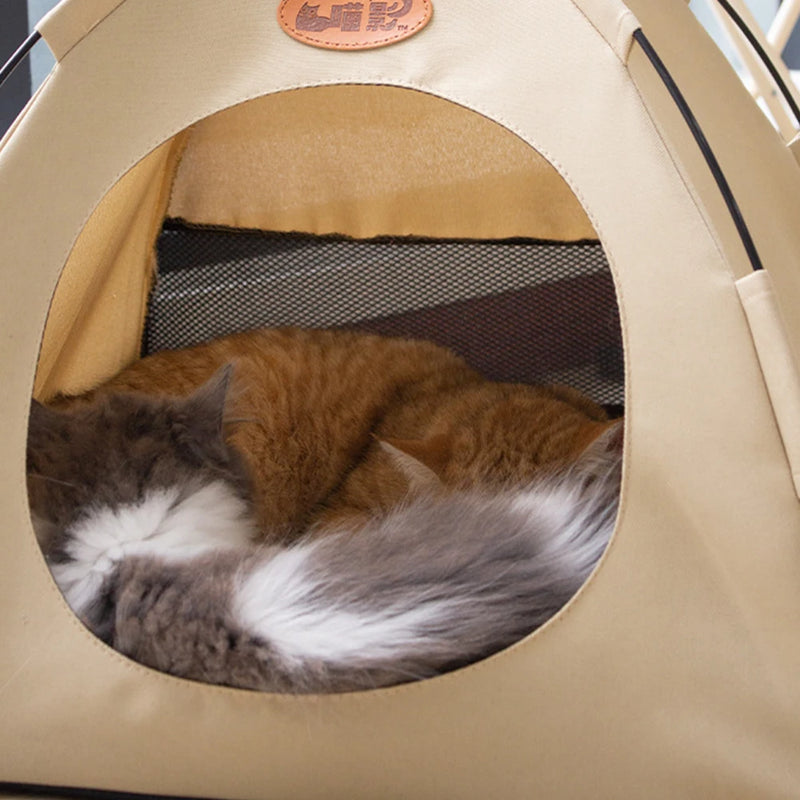 Foldable Pet Tent Bed – Cozy Indoor Hideaway for Dogs & Cats