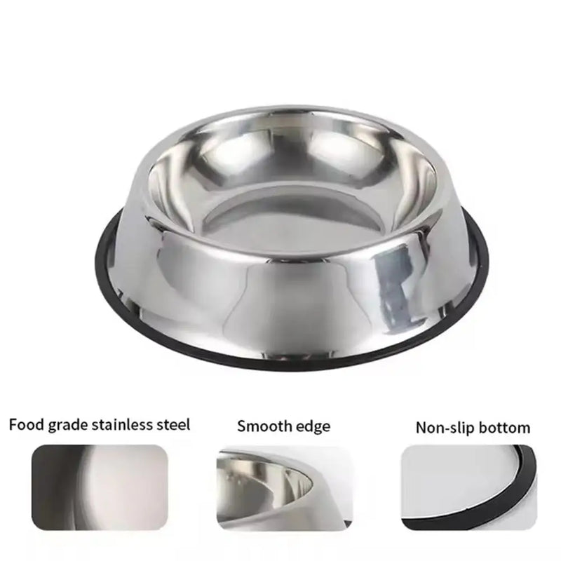 Large Capacity Stainless Steel Pet Bowl – Durable, Safe & Spill-Free