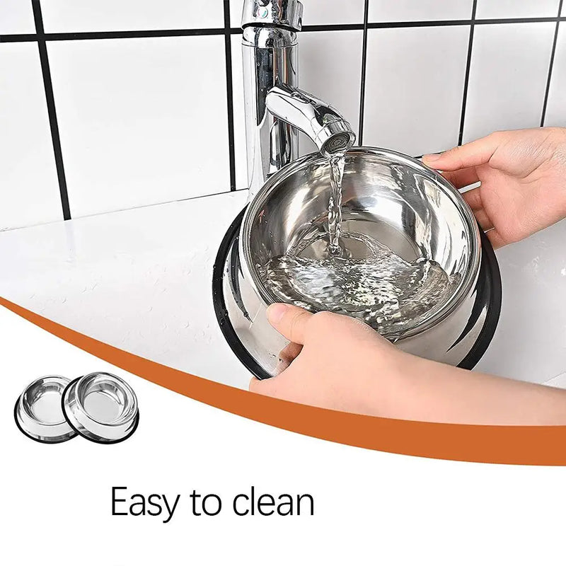 Large Capacity Stainless Steel Pet Bowl – Durable, Safe & Spill-Free