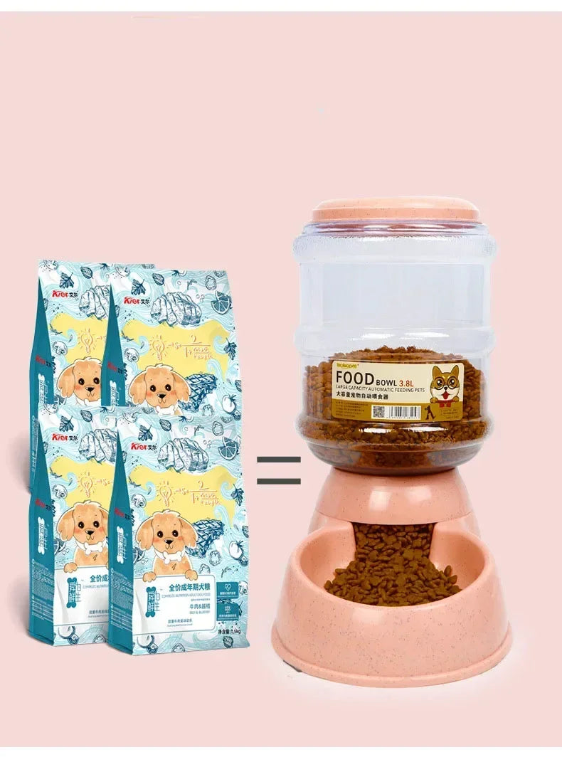 3.8L Automatic Pet Water &amp; Food Dispenser – Keep Your Pets Happy &amp; Hydrated All Day