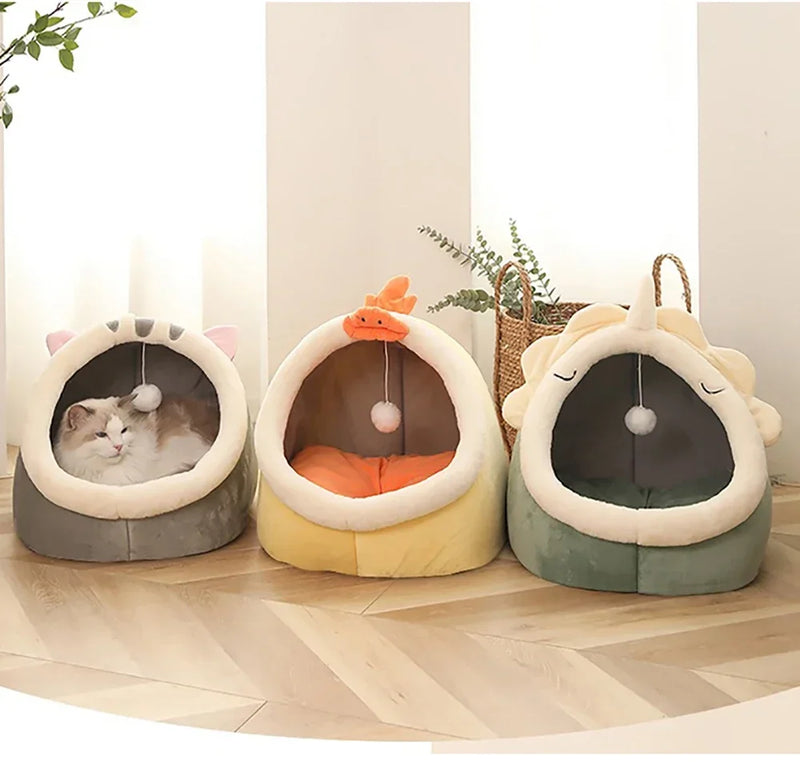 Cozy Cat Nest House – Enclosed Hideaway Bed for Comfort & Warmth