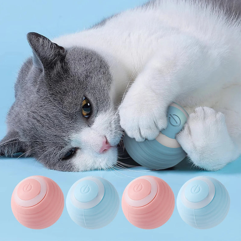 Auto-Bounce & Rolling Pet Ball – Motion-Sensing Toy for Dogs & Cats