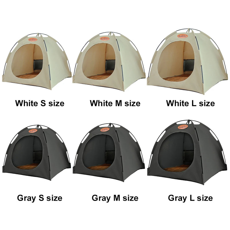 Foldable Pet Tent Bed – Cozy Indoor Hideaway for Dogs & Cats
