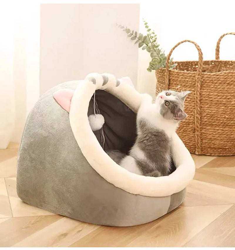 Cozy Cat Nest House – Enclosed Hideaway Bed for Comfort & Warmth