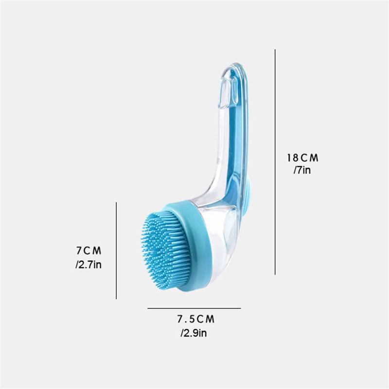 Portable 3-in-1 Grooming Brush for Dogs & Cats – Bathing, Deshedding & Massaging