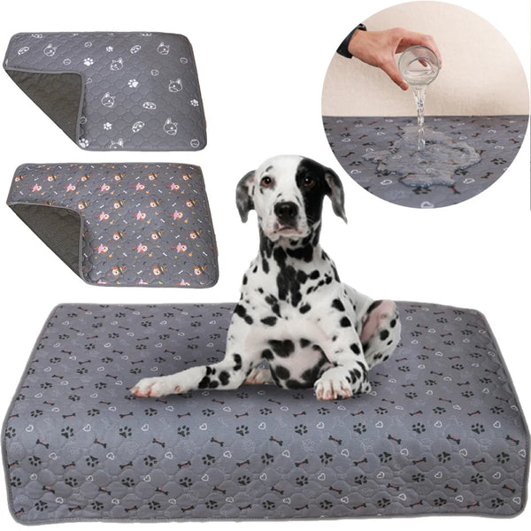 Reusable Waterproof Dog Pee Pad – Washable, Non-Slip & Eco-Friendly