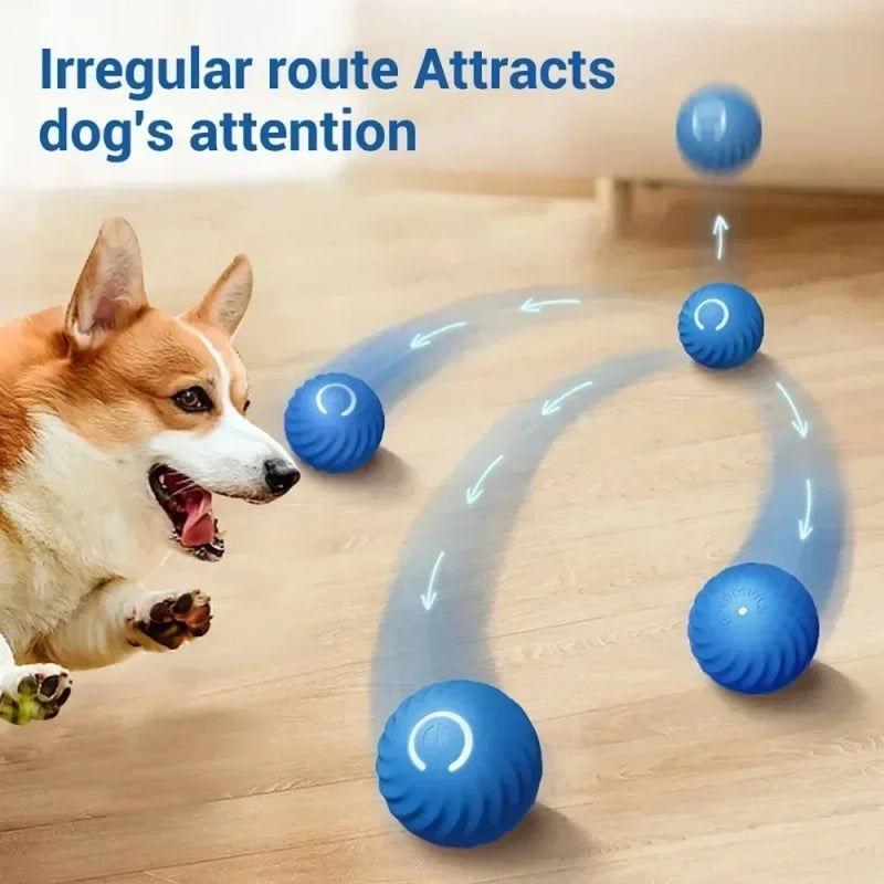Auto-Bounce & Rolling Pet Ball – Motion-Sensing Toy for Dogs & Cats