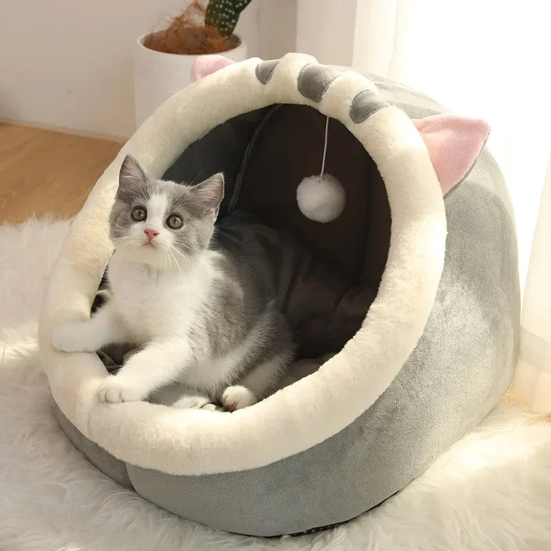 Cozy Cat Nest House – Enclosed Hideaway Bed for Comfort & Warmth