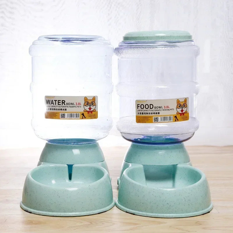3.8L Automatic Pet Water &amp; Food Dispenser – Keep Your Pets Happy &amp; Hydrated All Day