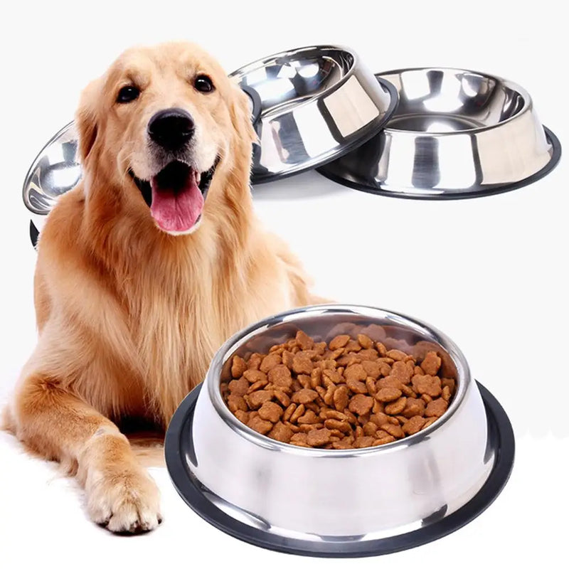 Large Capacity Stainless Steel Pet Bowl – Durable, Safe & Spill-Free