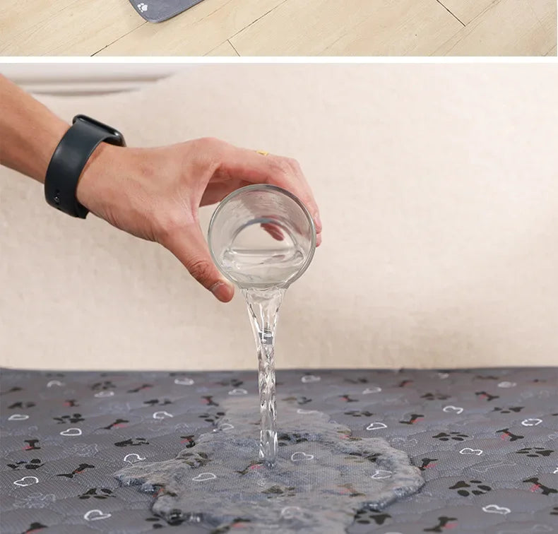 Reusable Waterproof Dog Pee Pad – Washable, Non-Slip & Eco-Friendly